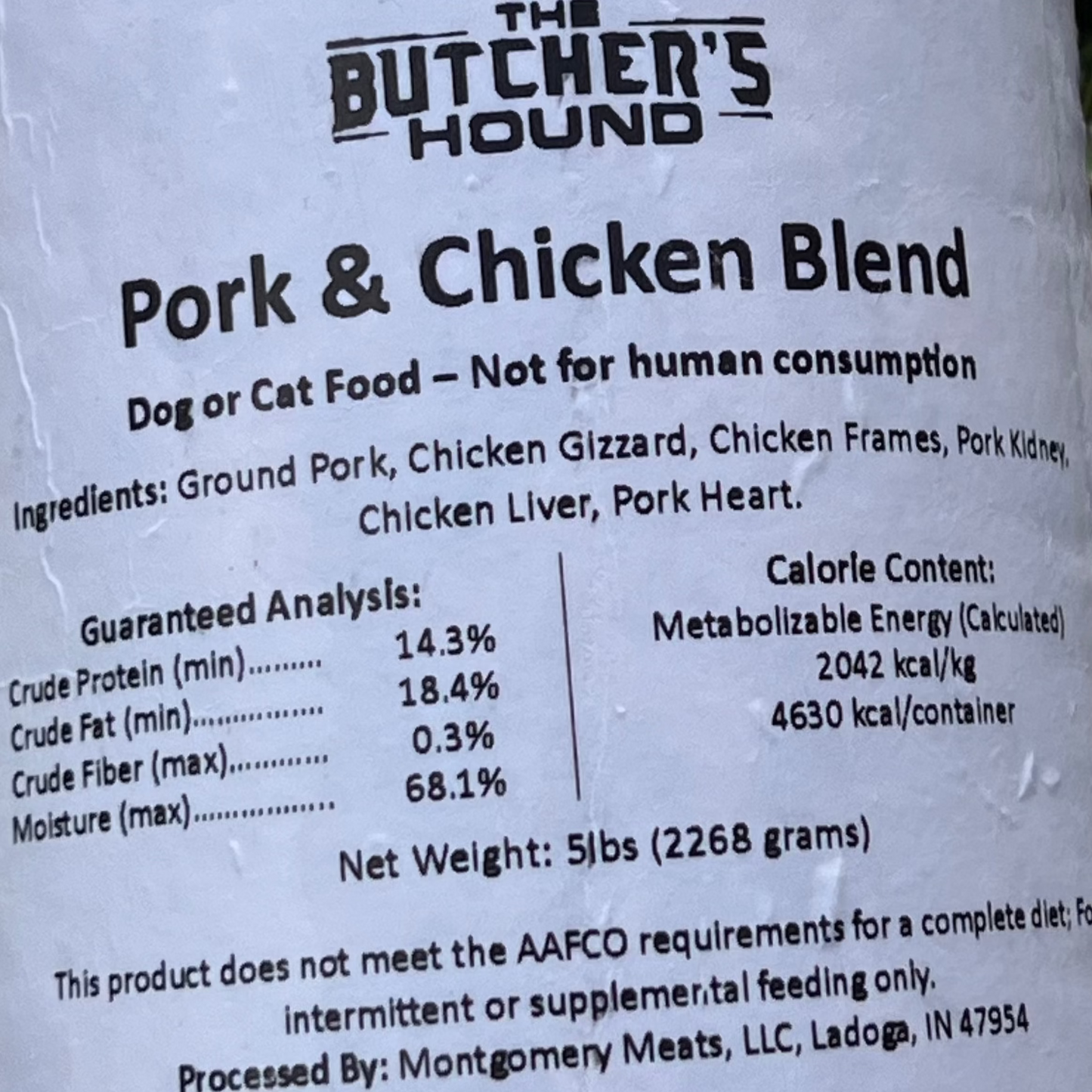 Pork & Chicken Blend - 5lb - The Butchers Hound by Montgomery Meats