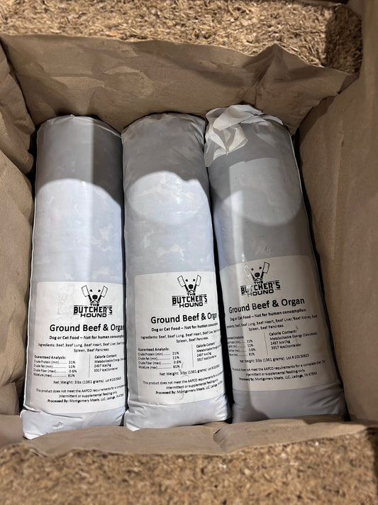Lil' Beef Box - 18lbs of Pure Beef & Organ Blend