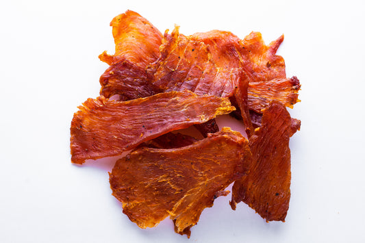 Smoked Pork Jerky Strips (for dogs) - 3oz - The Butchers Hound by Montgomery Meats